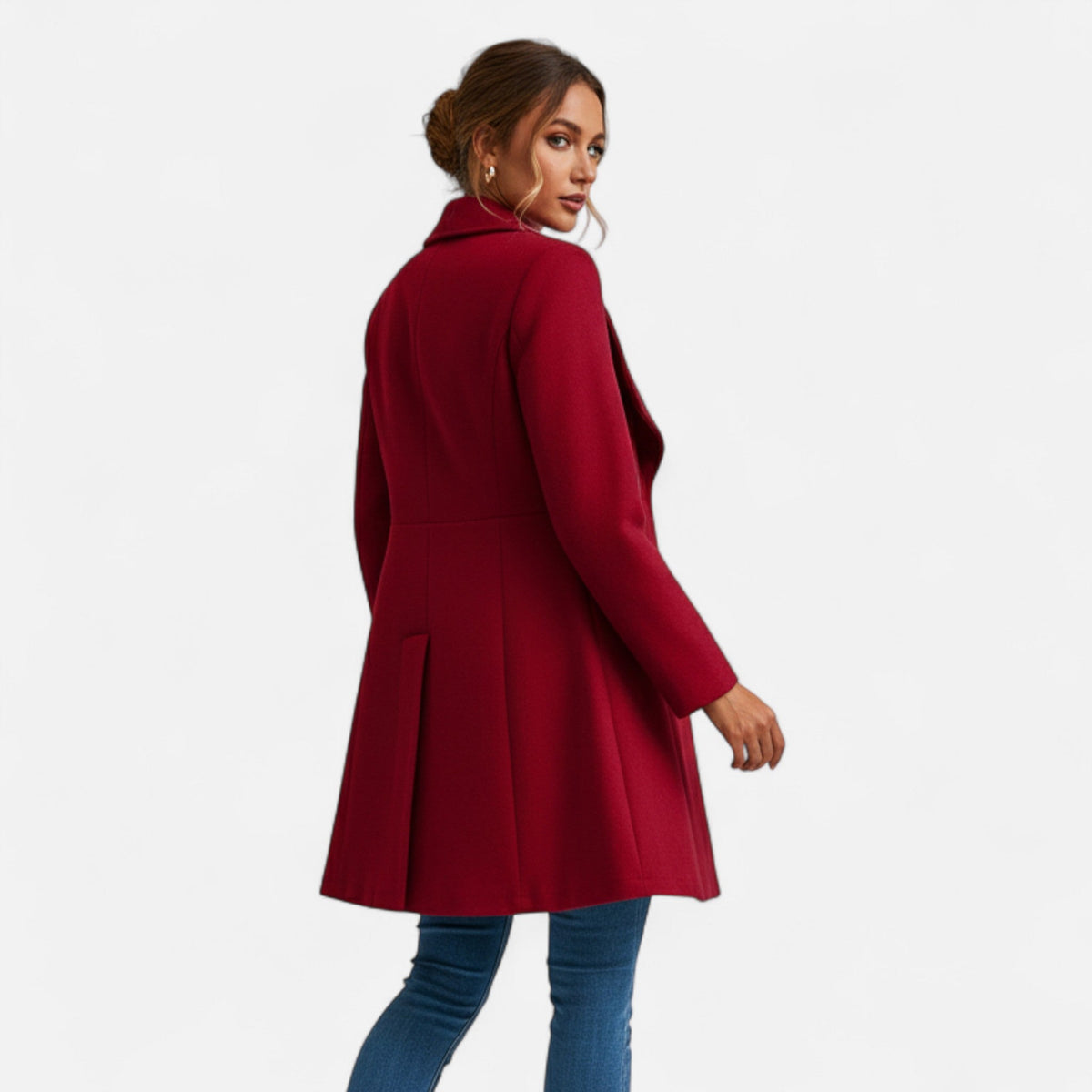 Odile Women's Fitted Winter Wool Coat