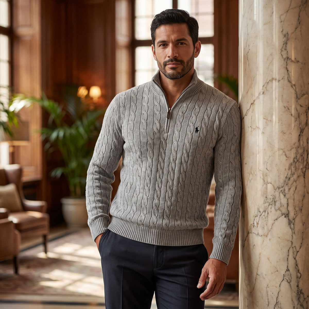 RL Cashmere-Wool Blend Pullover