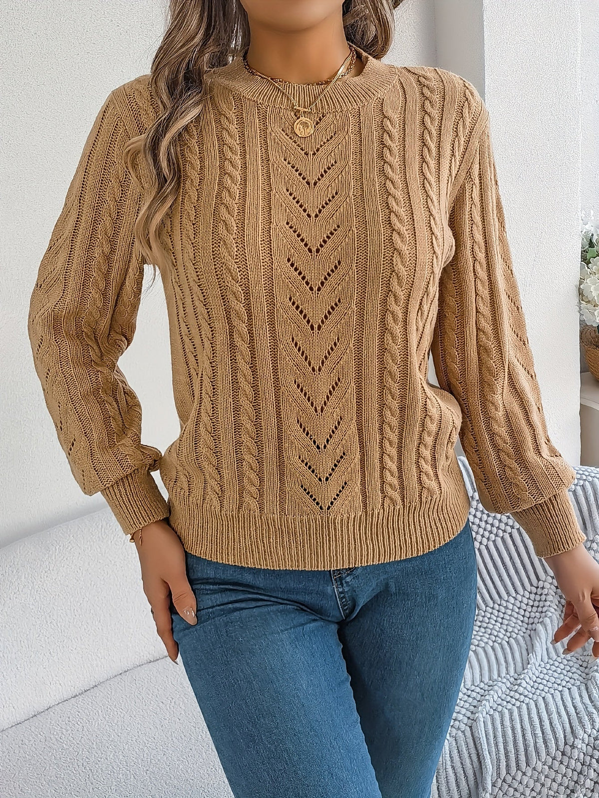 Penny Women's Cable Knit Jumper