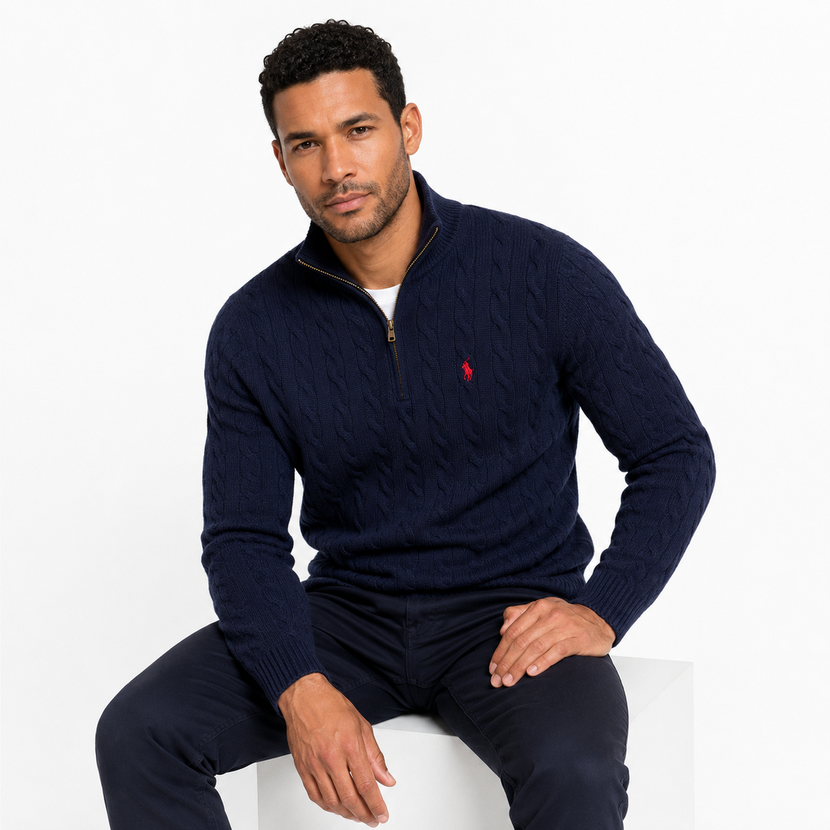 RL Cashmere-Wool Blend Pullover