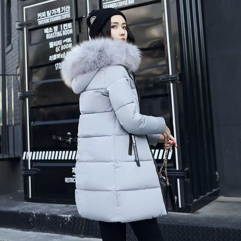 Daisy Long Puffer Winter Coat - Grey