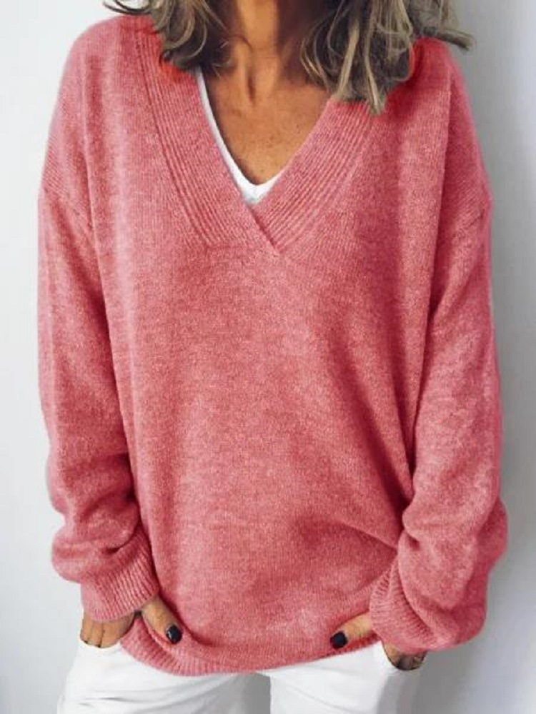 Vanessa Cashmere Blend Jumper - Red