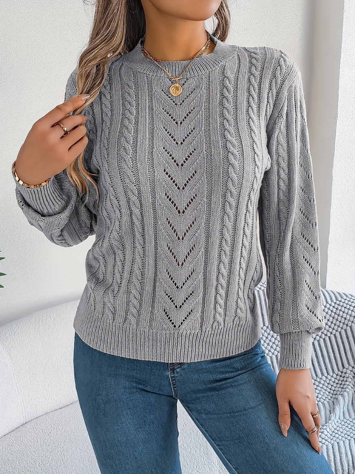 Penny Women's Cable Knit Jumper