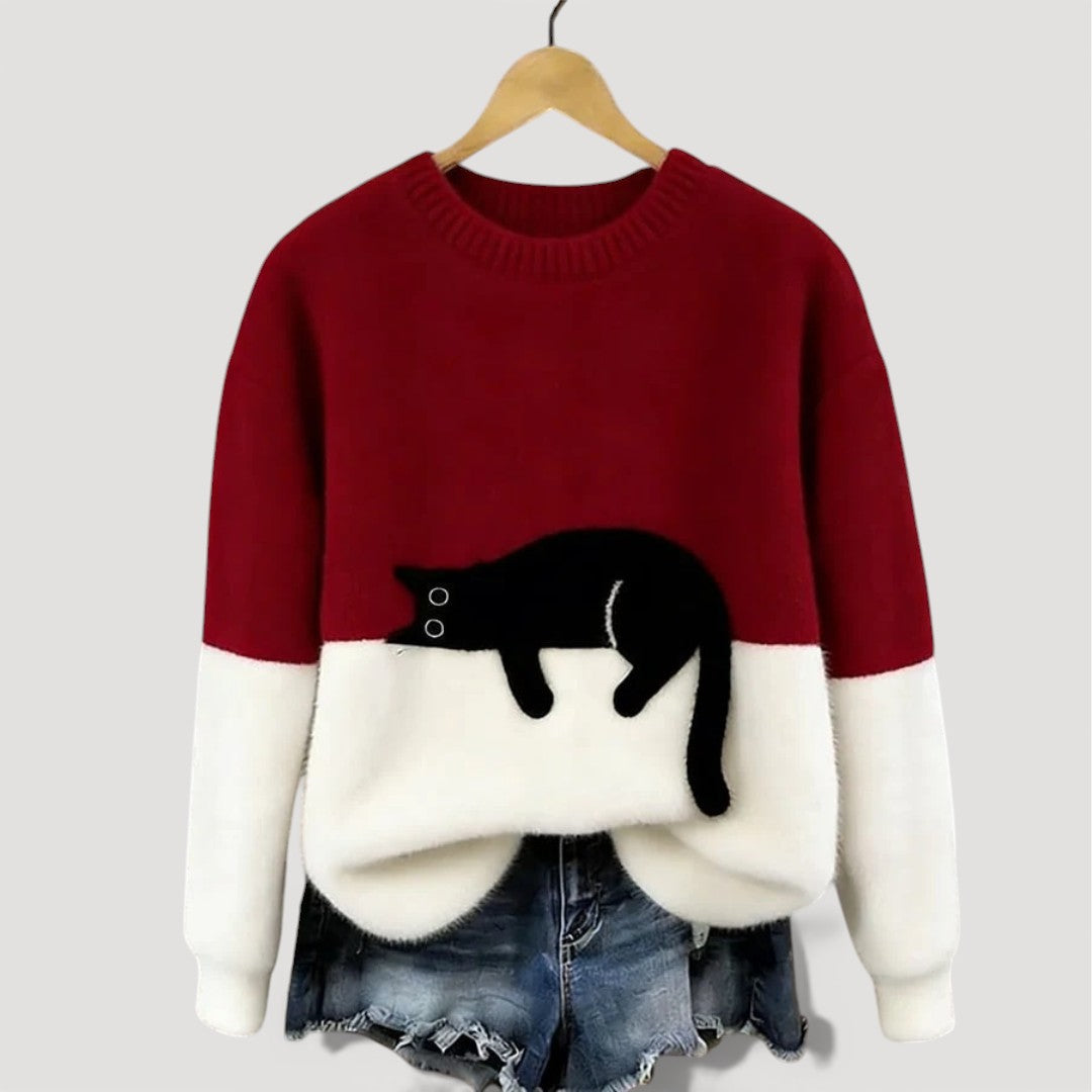 Millie Women's Knitted Jumper - Red