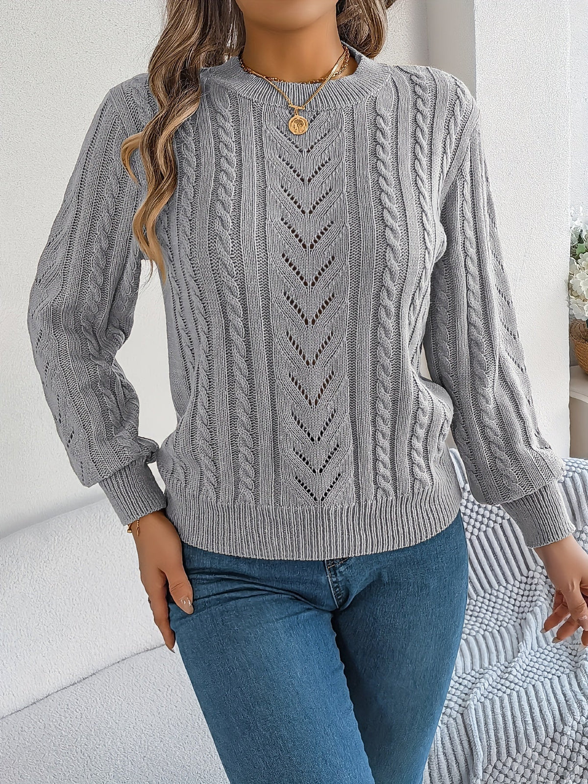 Penny Women's Cable Knit Jumper