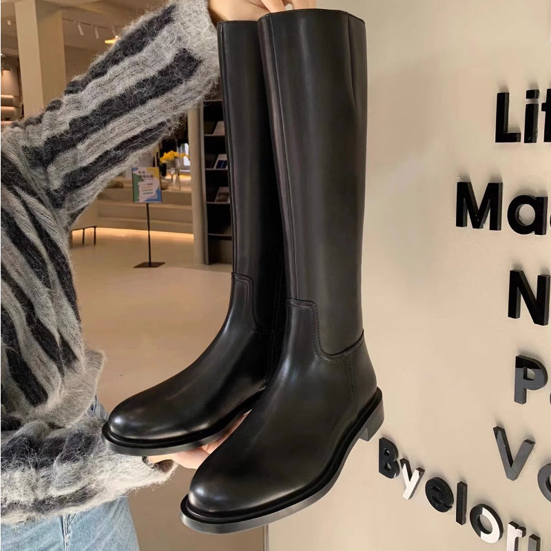 Beverly Women's Leather Knee High Boots