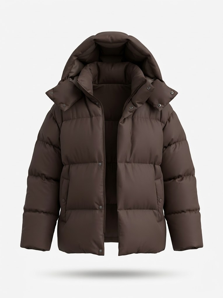 Posy Women's Winter Puffer Jacket - Brown
