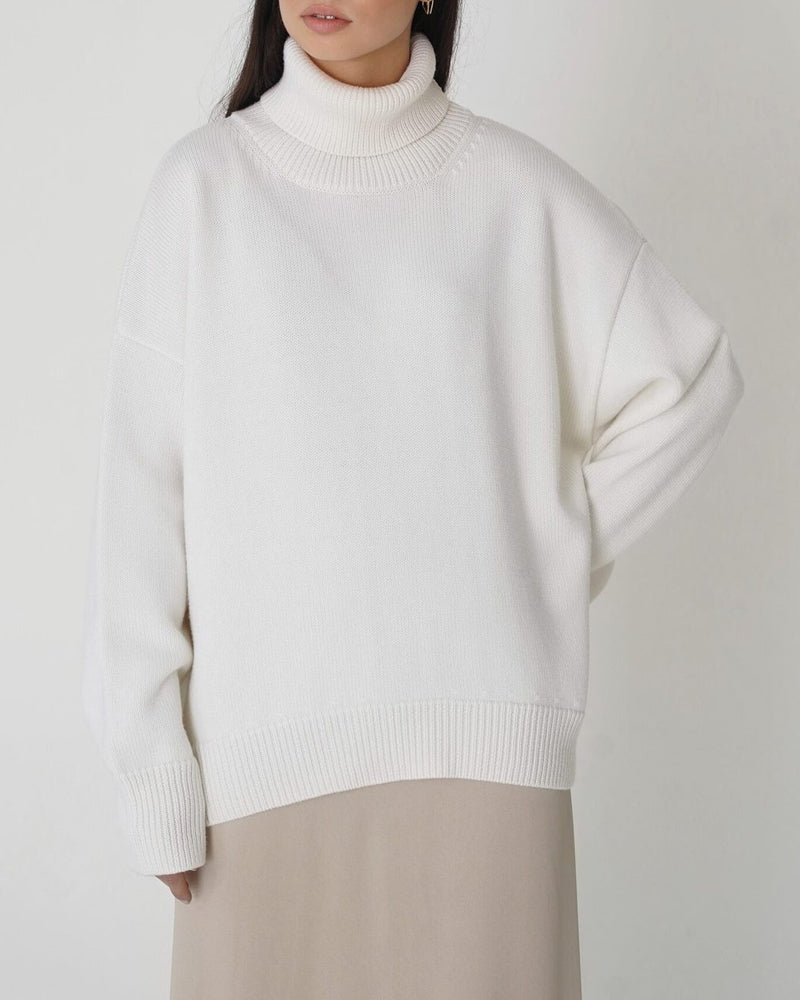 Kitty Women's Oversized Roll Neck Jumper