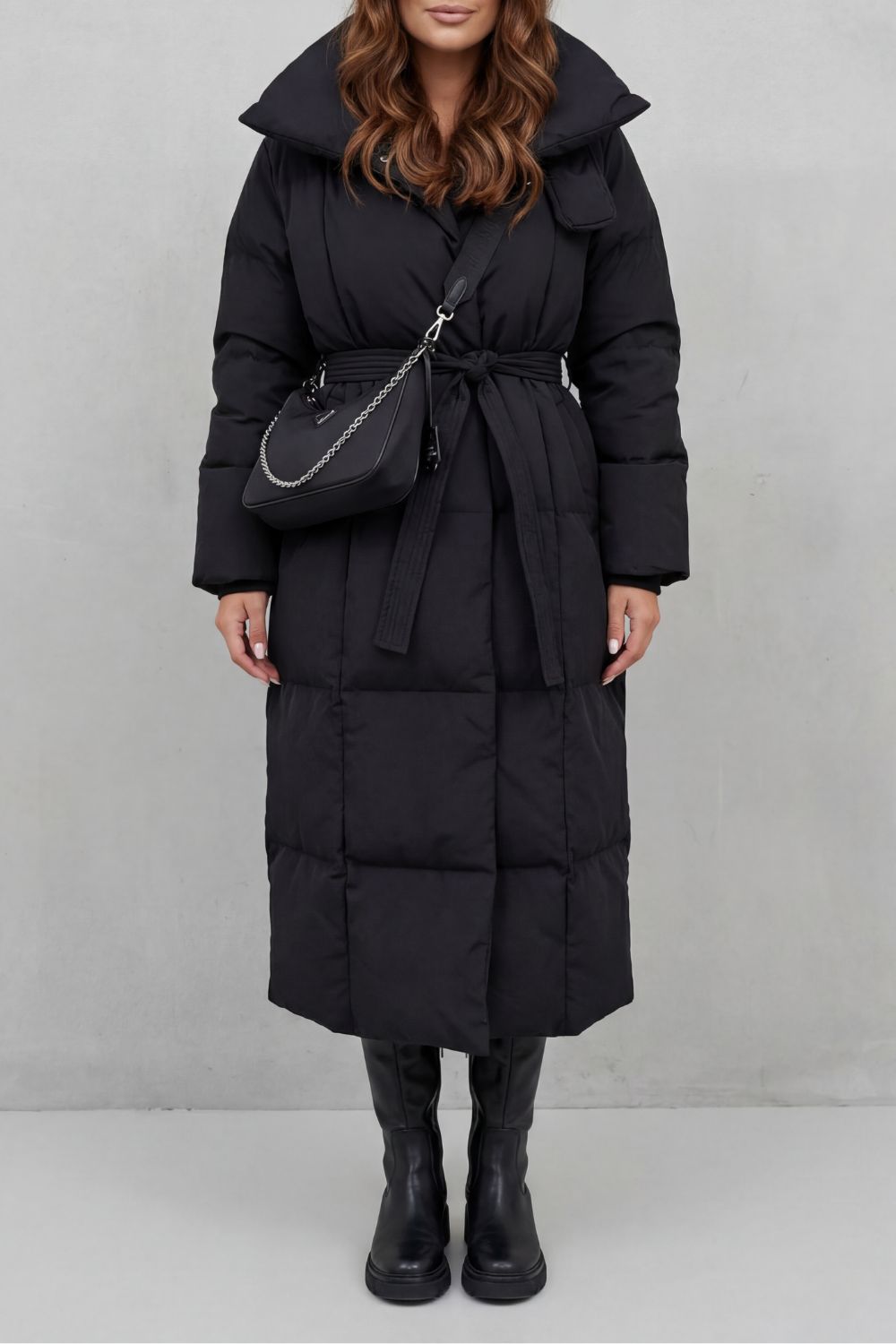 Blythe Women's Long Puffer Coat - Black