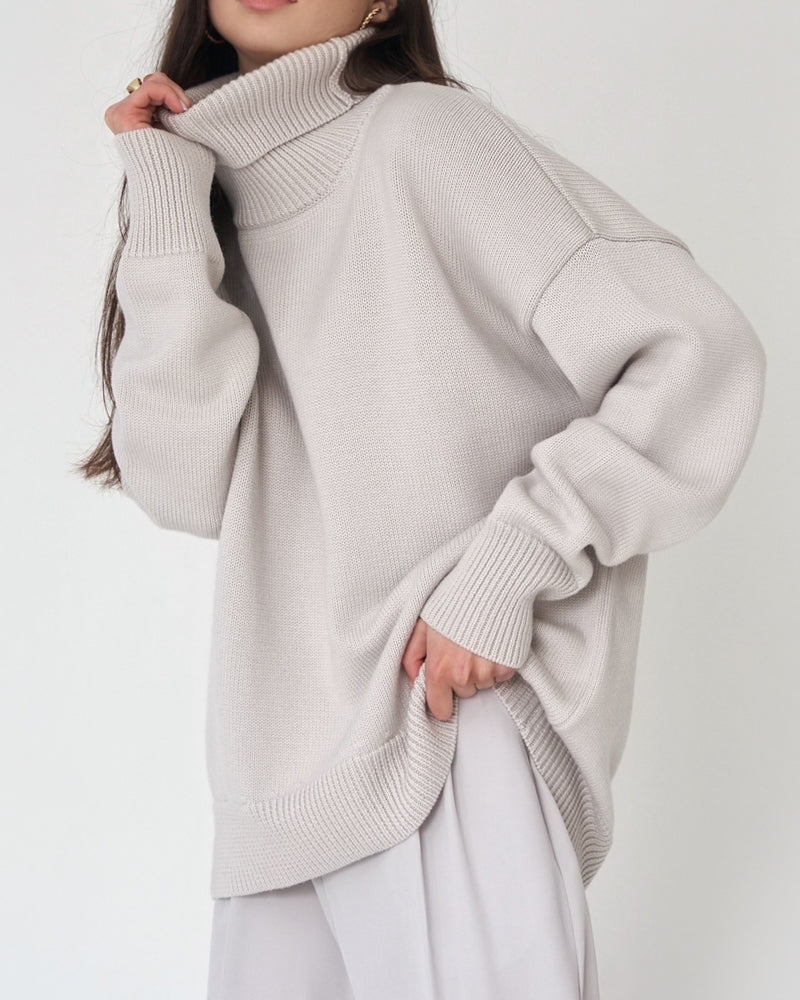 Kitty Women's Oversized Roll Neck Jumper