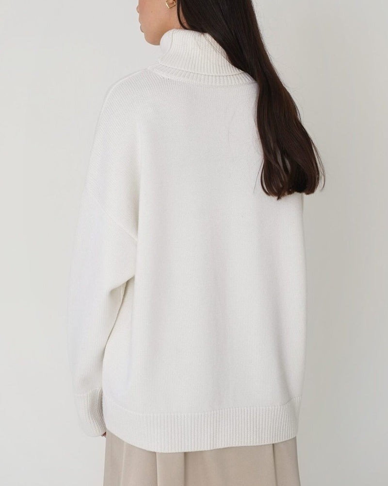 Kitty Women's Oversized Roll Neck Jumper