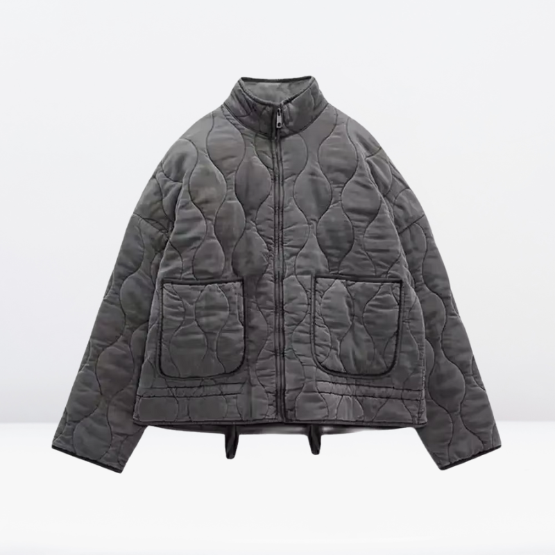 Bronwen Quilted Jacket - Grey