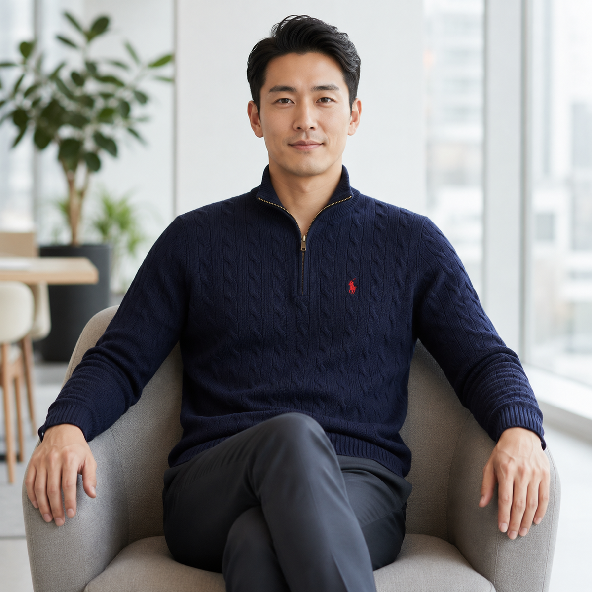 RL Cashmere-Wool Blend Pullover