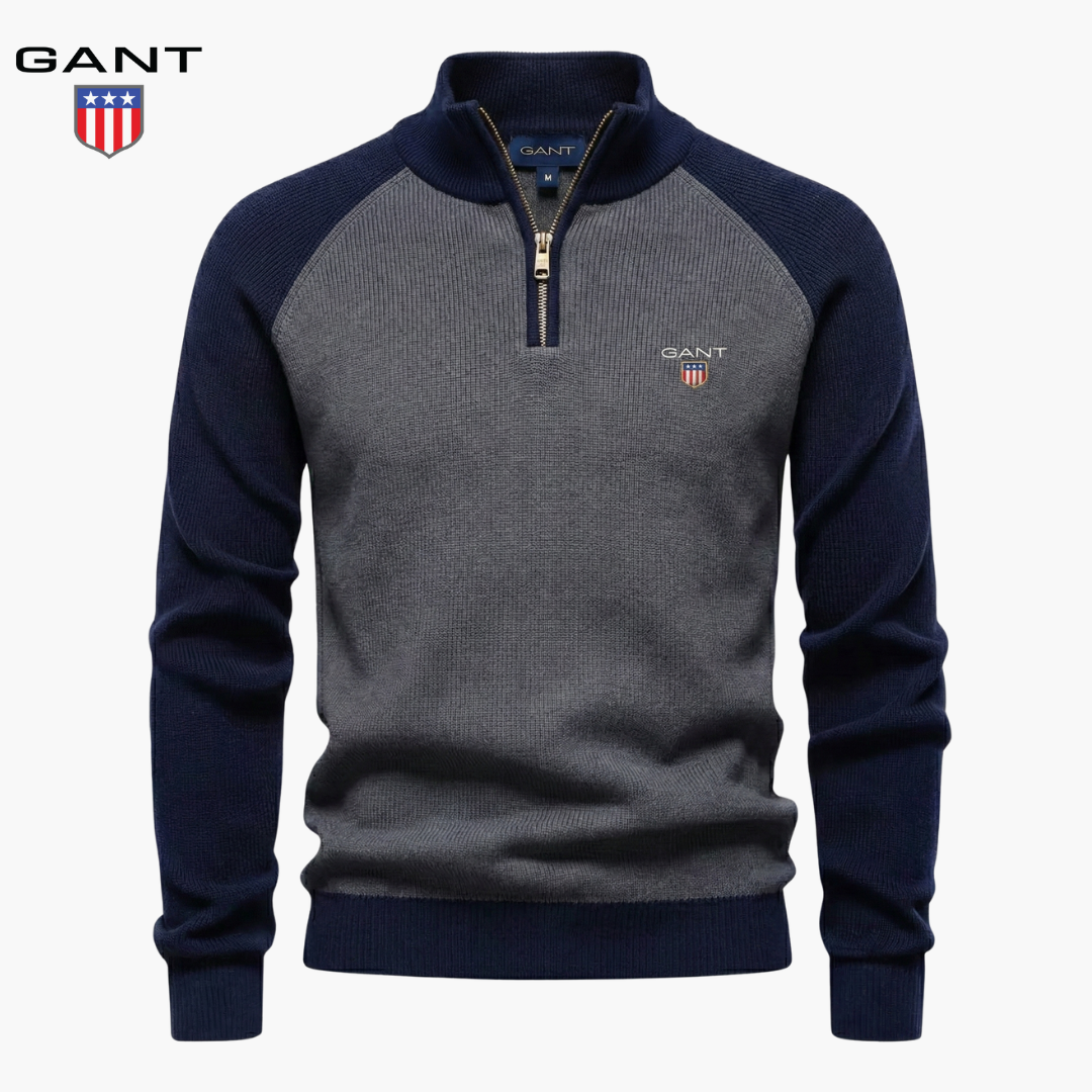 GT Knitted Half-Zip Sweater