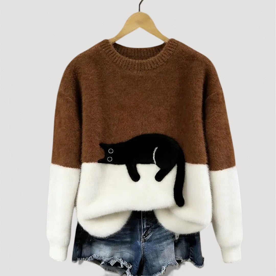 Millie Women's Knitted Jumper - Brown