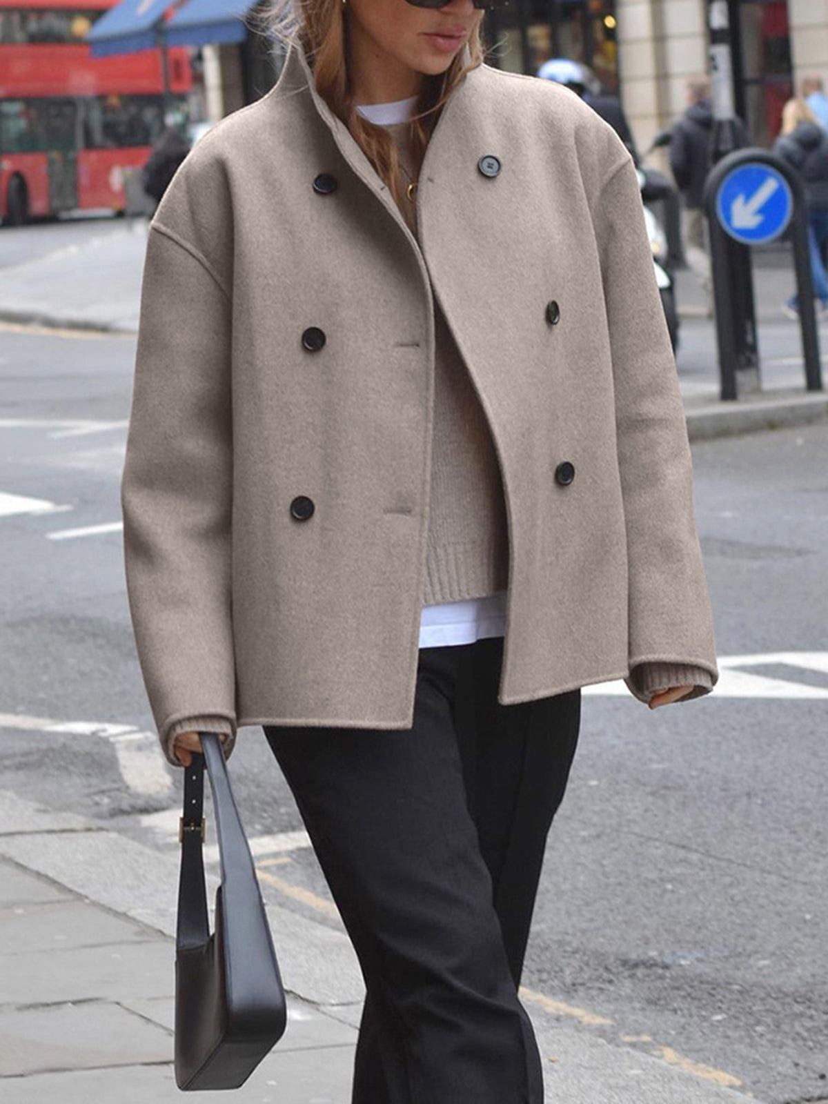 Kerra Women's Double Breasted Peacoat