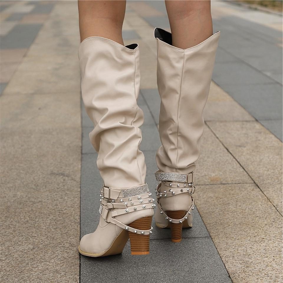 Marlowe Women's Leather Knee High Boots