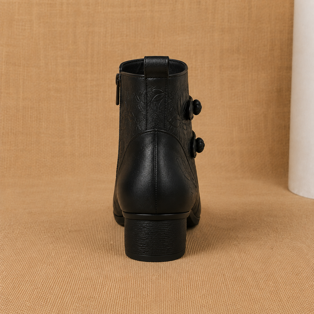 Cora Women's Leather Heeled Ankle Boots