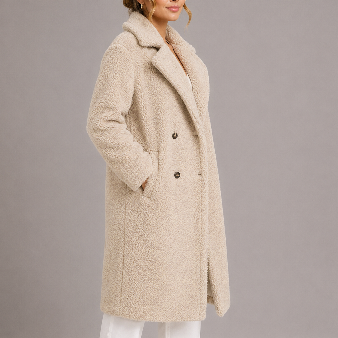 Lynn Women's Winter Long Teddy Faux Fur Coat