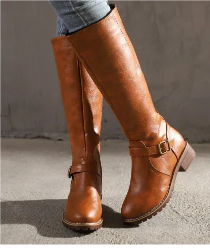 Imogen Women's Leather Knee High Boots