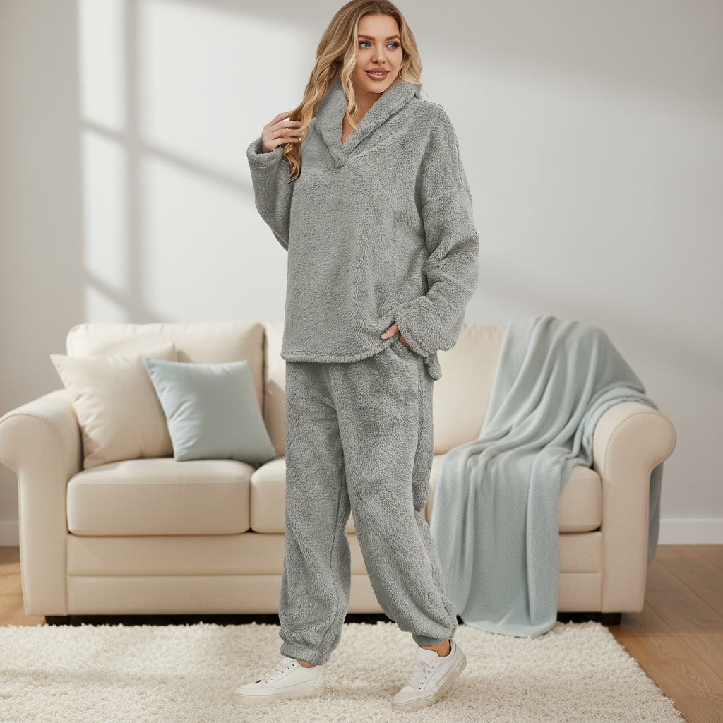 Nadia Teddy Fleece Loungewear Set