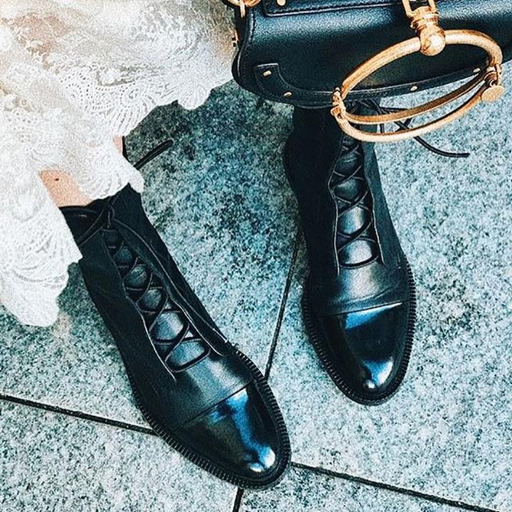 Maeve Women's Leather Heeled Ankle Boots