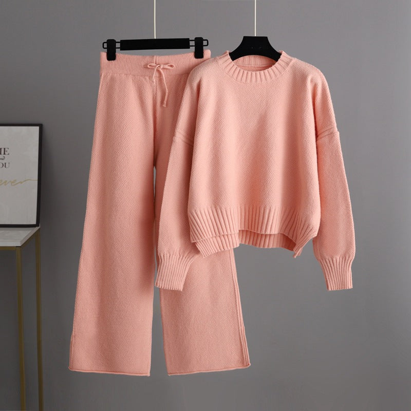 Carol Knitted Loungewear Set - Pink