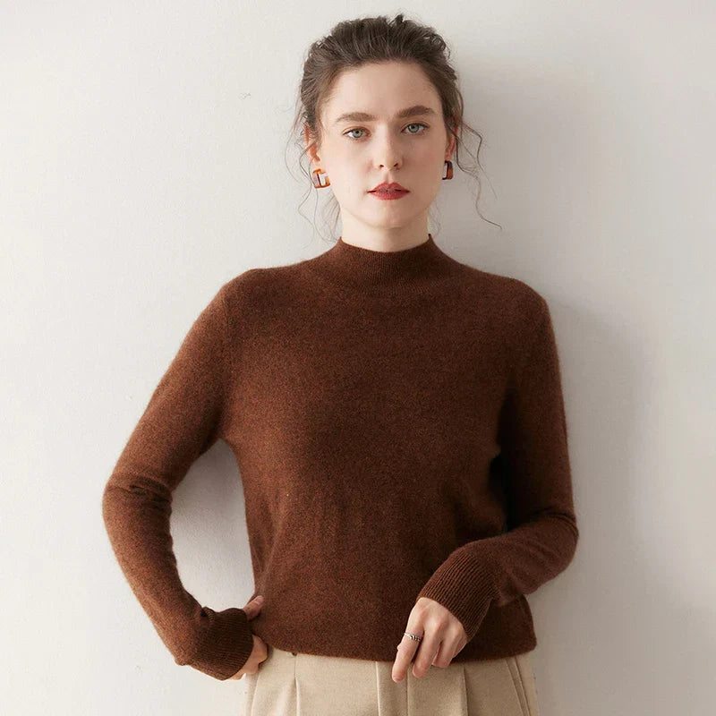 Pearl Women's Cashmere Jumper - Brown