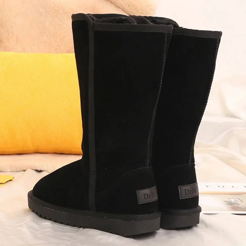 Ophelia Leather Winter Knee High Boots