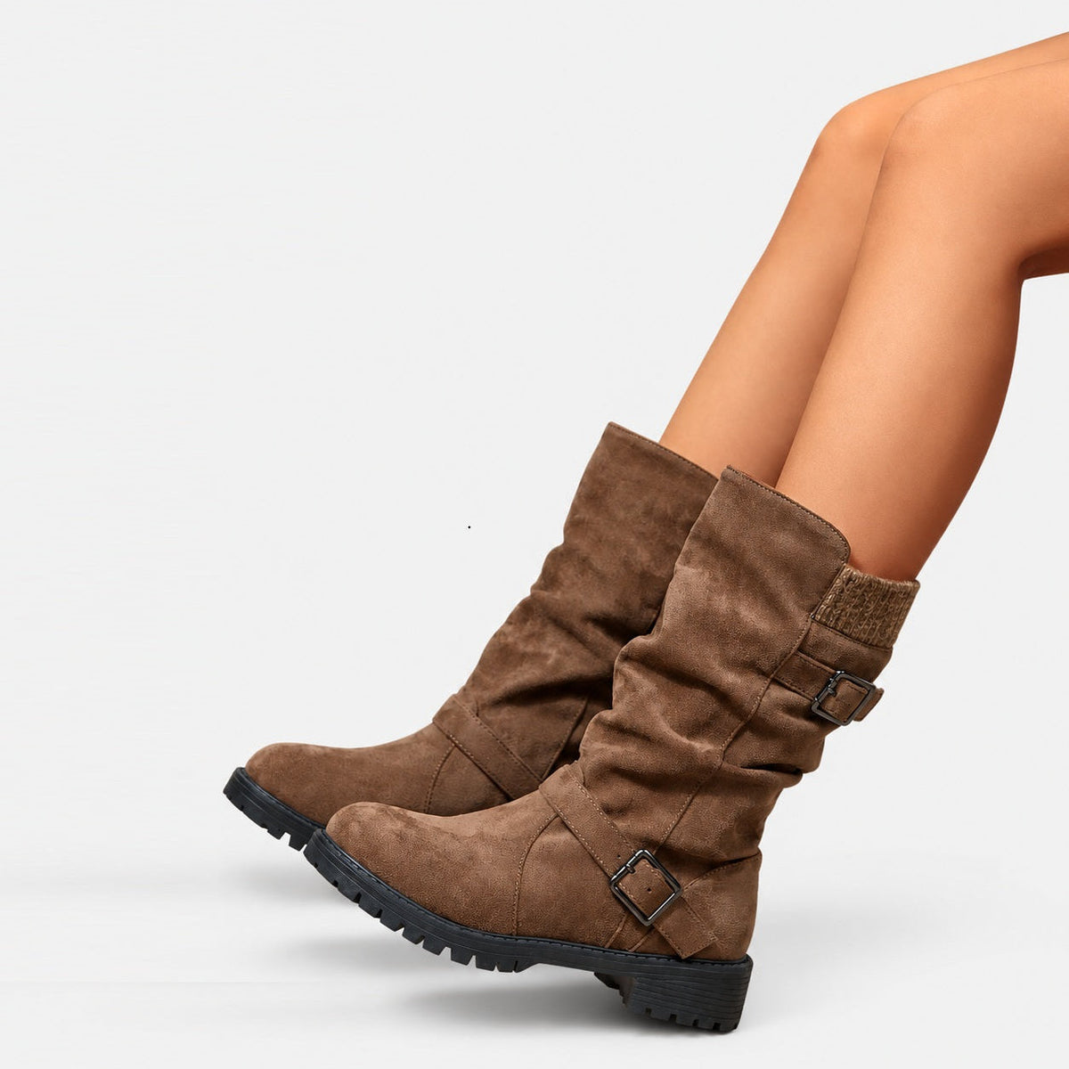 Edith Women's Leather Heeled Ankle Boots