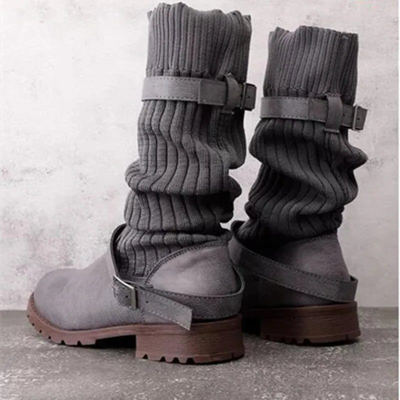 Edith Women's Leather Heeled Ankle Boots