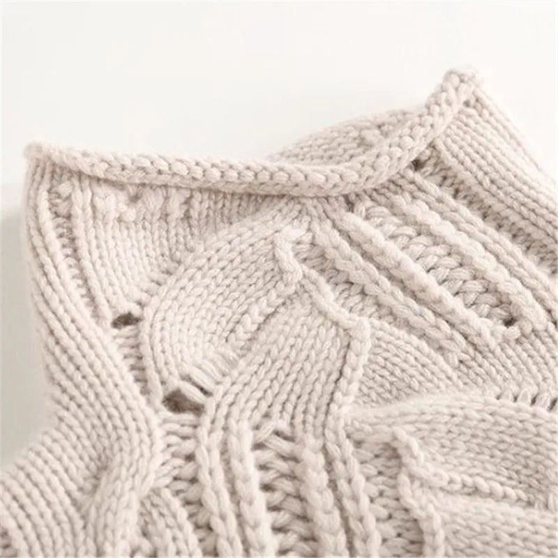Ottilie Women's Cable Knit Roll Neck Jumper