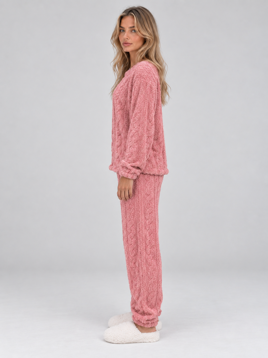 Olwen Women's Thermal Fleece Pyjama Lounge Set