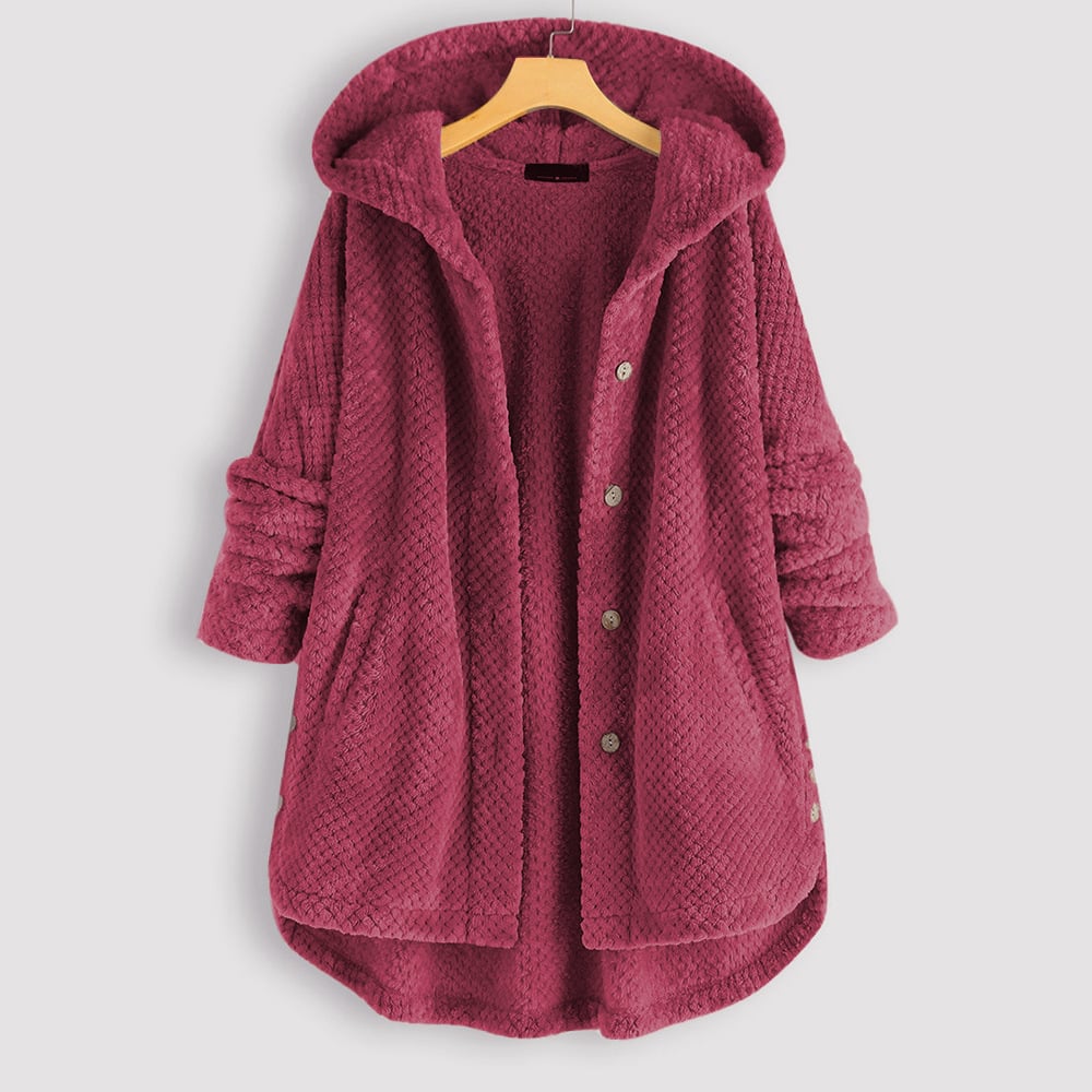 Poppy Women's Fleece Jacket - Dark Pink