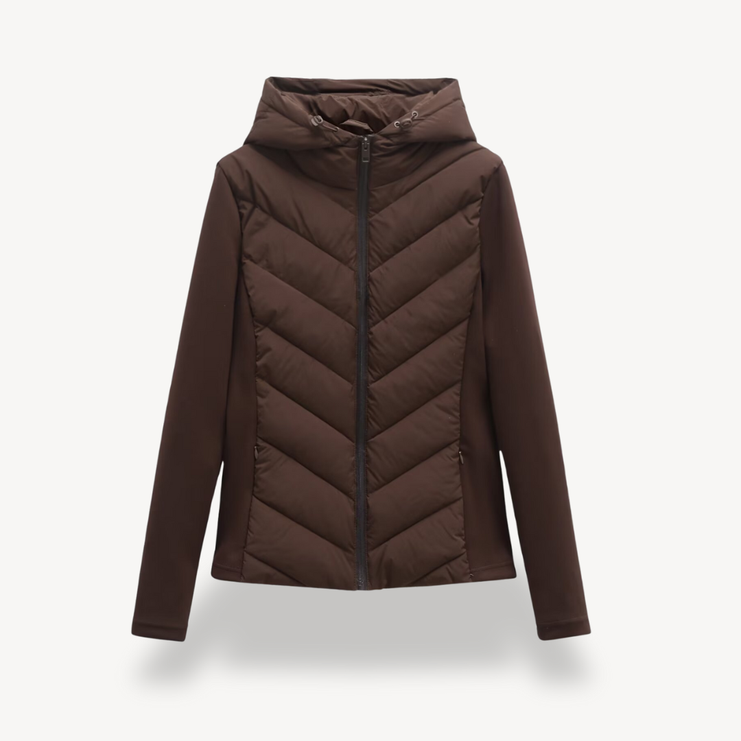Sadie Women's Quilted Jacket - Brown