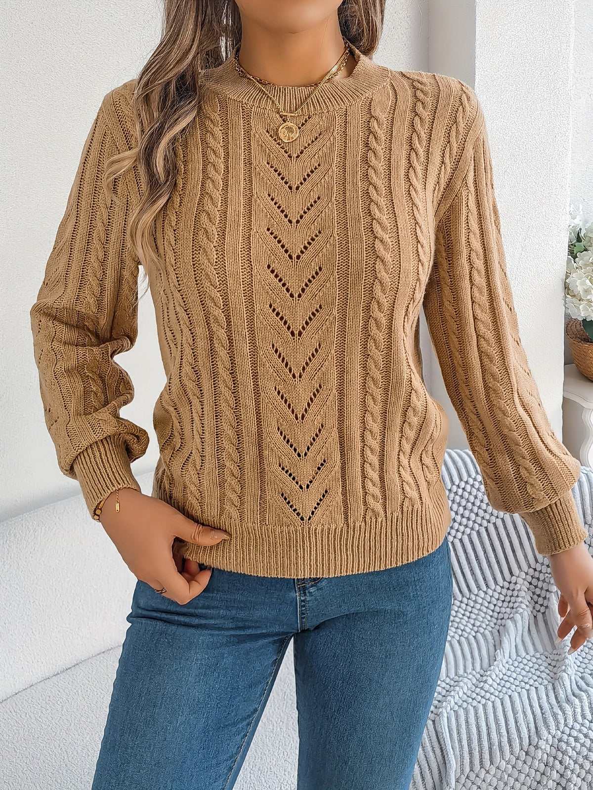 Penny Women's Cable Knit Jumper