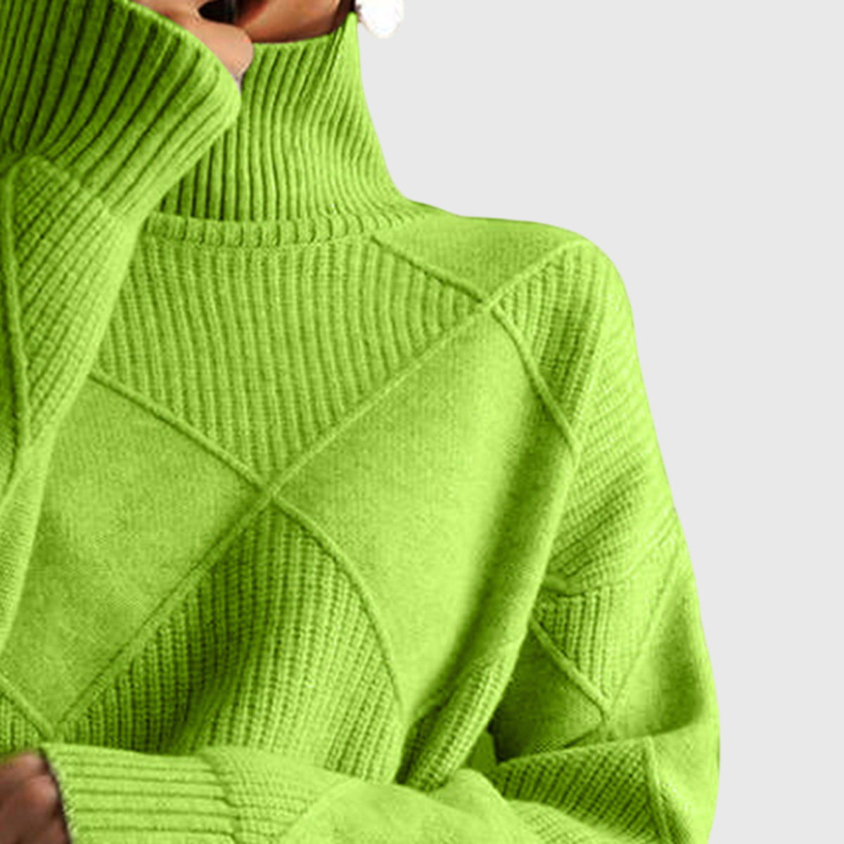 Cassie Women's Roll Neck Knitted Jumper
