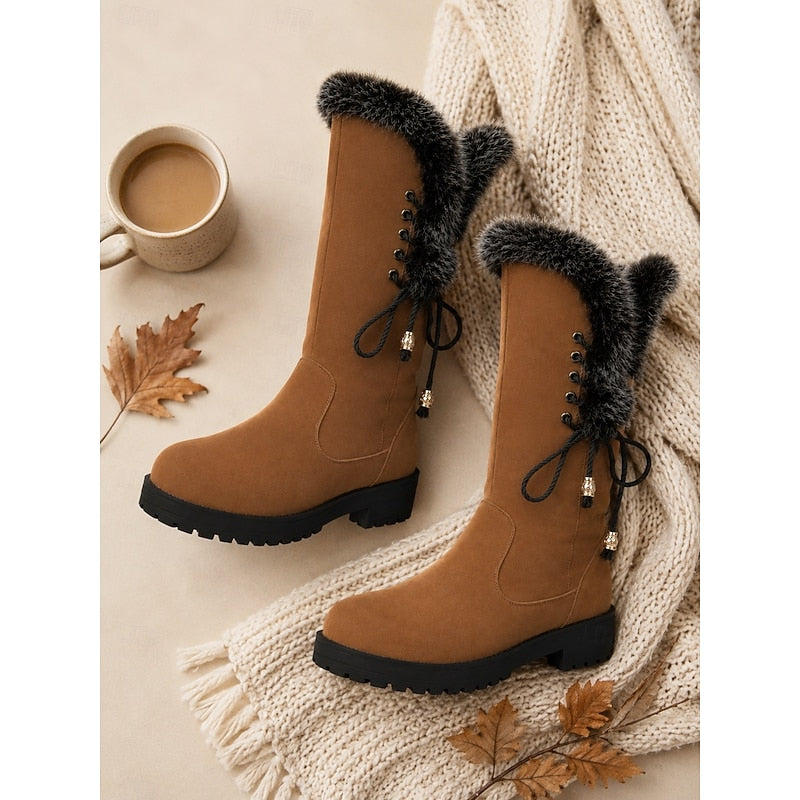 Greta Women's Suede Knee High Boots