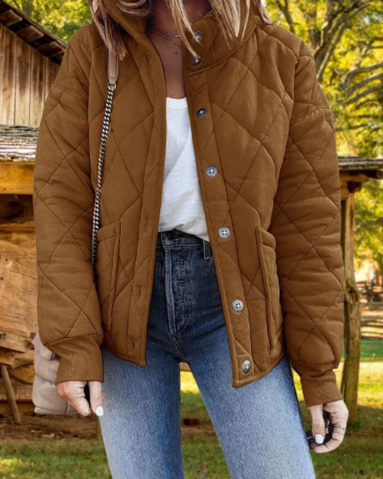 Madeleine Quilted Jacket - Brown