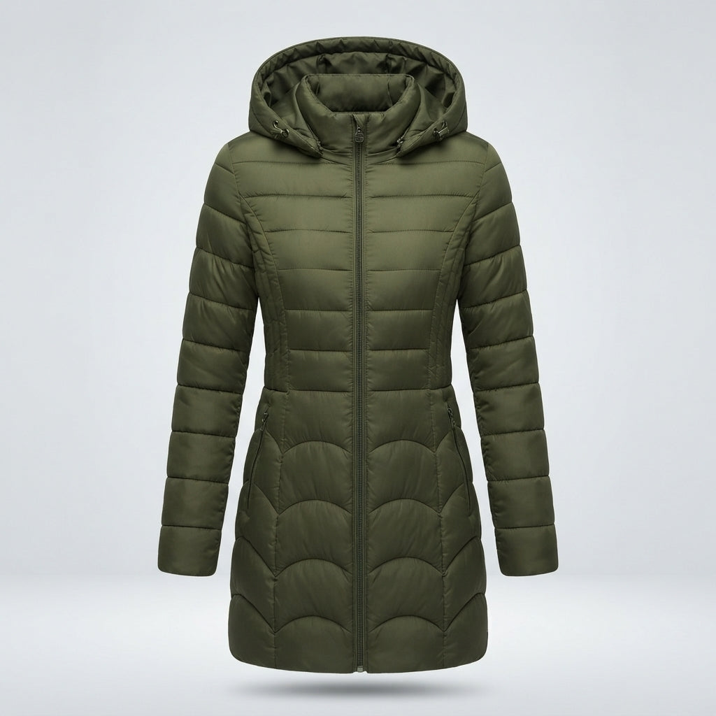 Sylvie Women's Fitted Winter Puffer Coat