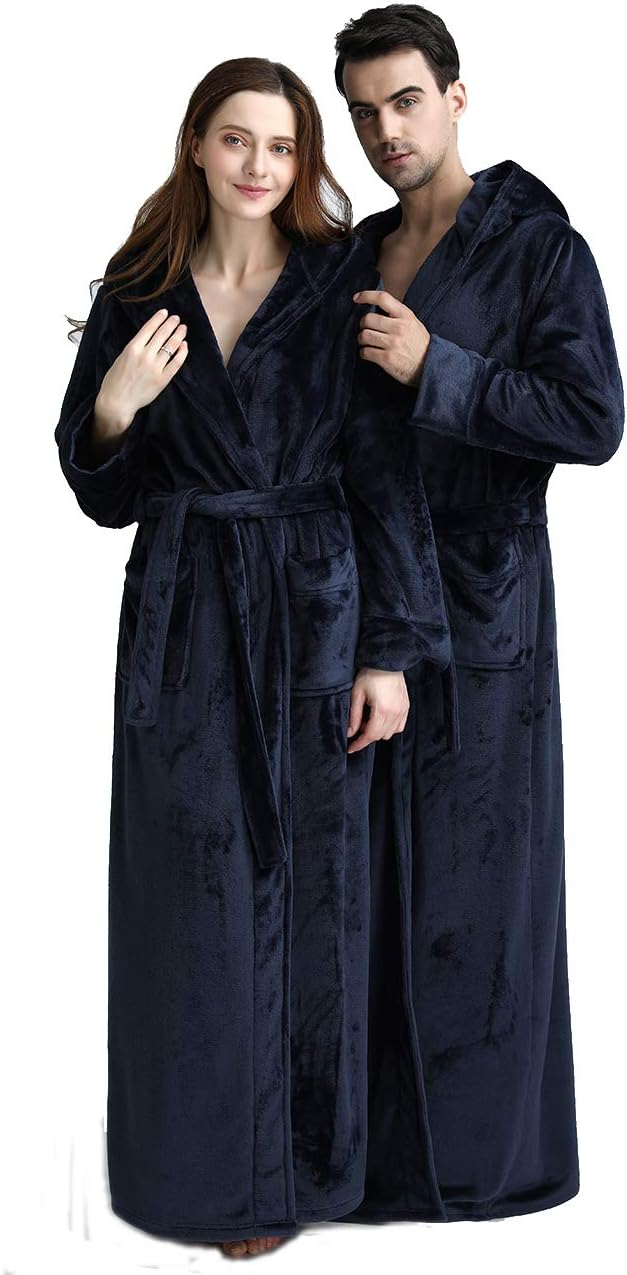 Hilda Long Fleece Hooded Dressing Gown