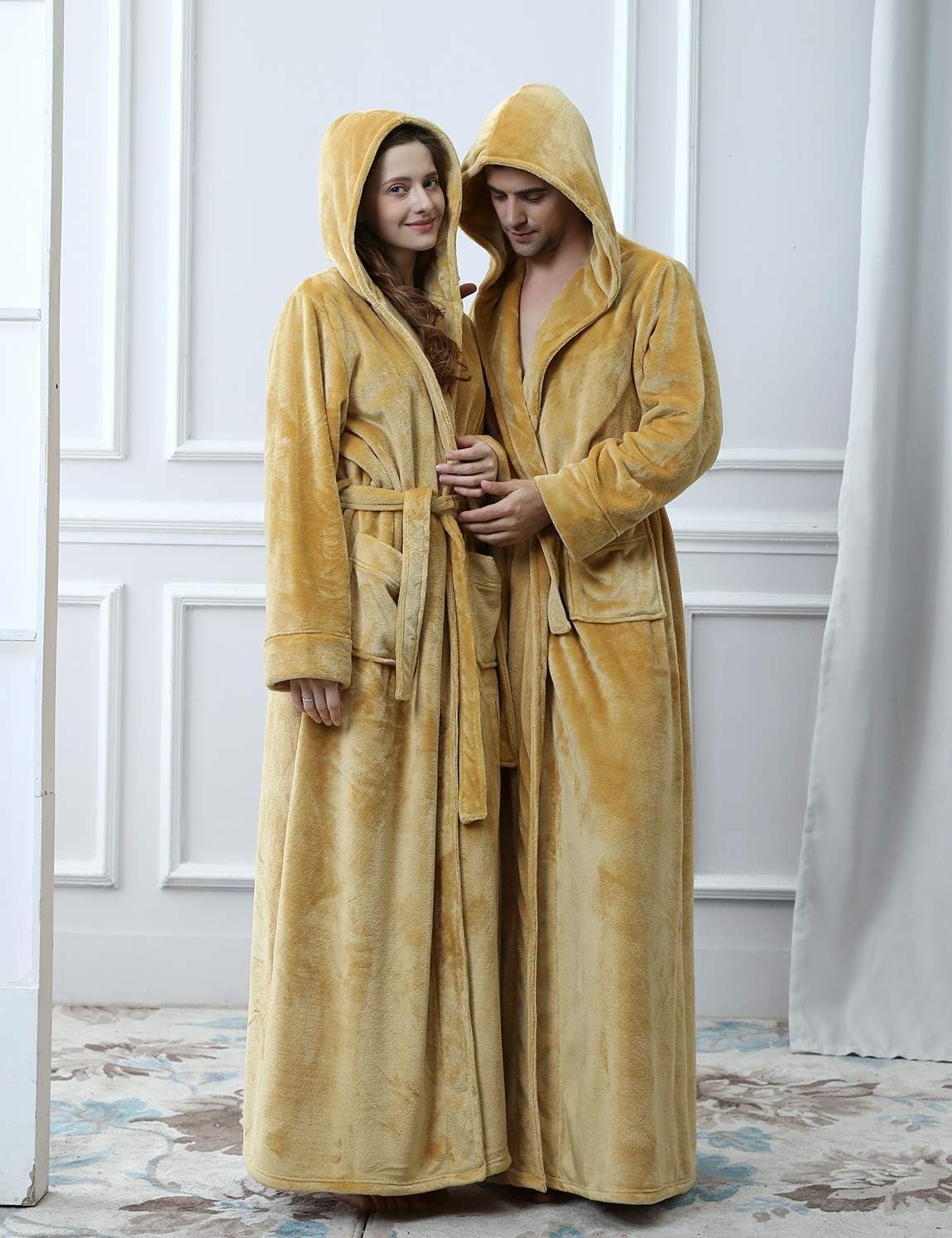 Hilda Long Fleece Hooded Dressing Gown