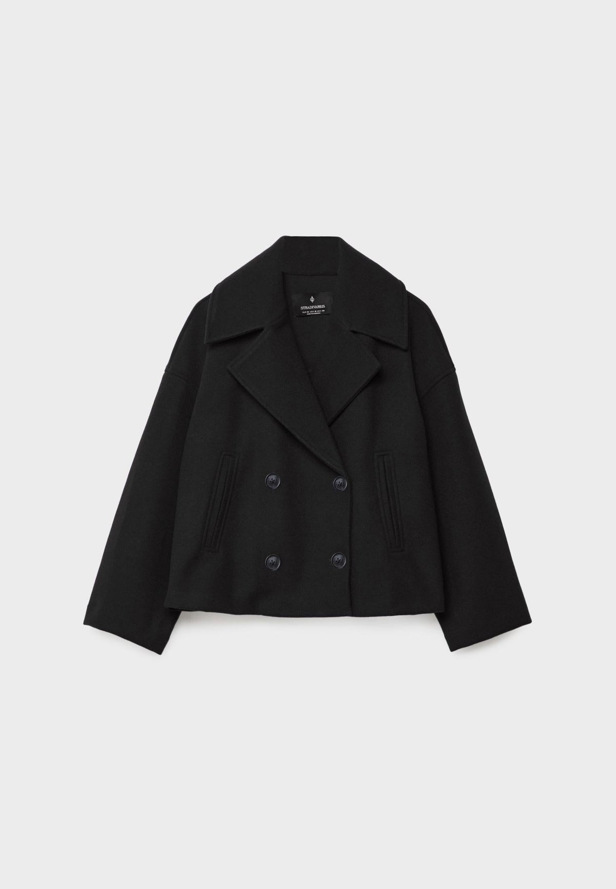 Jenna Women's Wool Cropped Peacoat