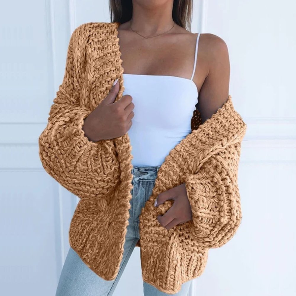 Dora Women's Long Chunky Knit Cardigan