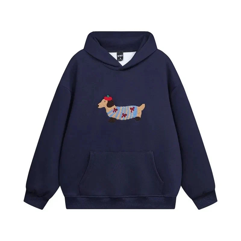 Delia Women's Oversized Hoodie - Navy