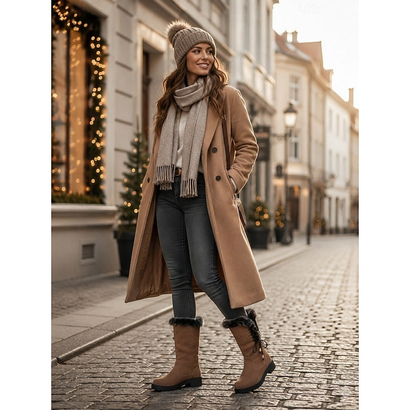 Greta Women's Suede Knee High Boots