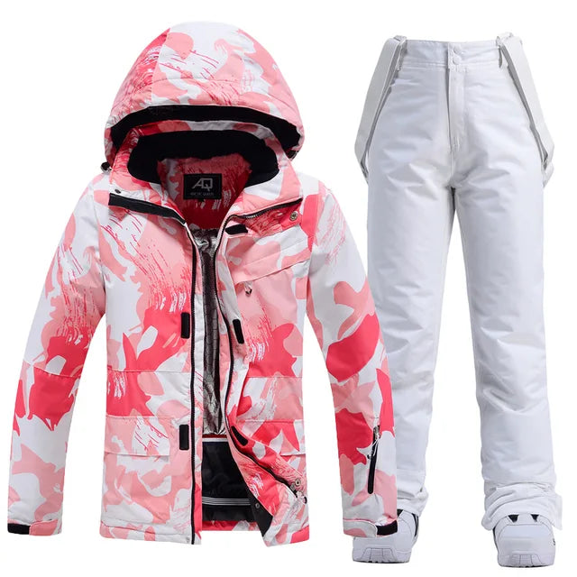 Stella Ski Jacket - Pink/White