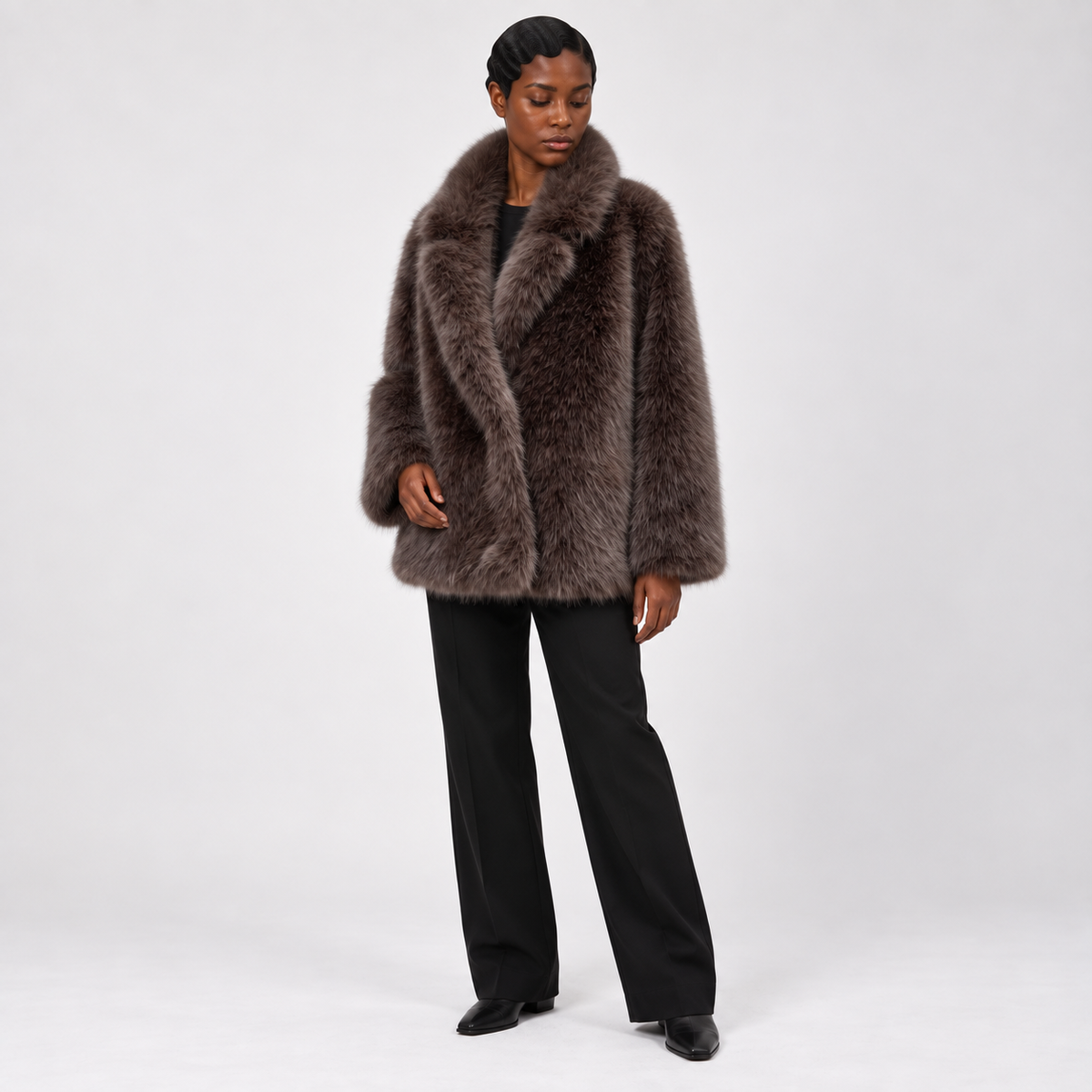 Joan Women's Winter Long Faux Fur Coat