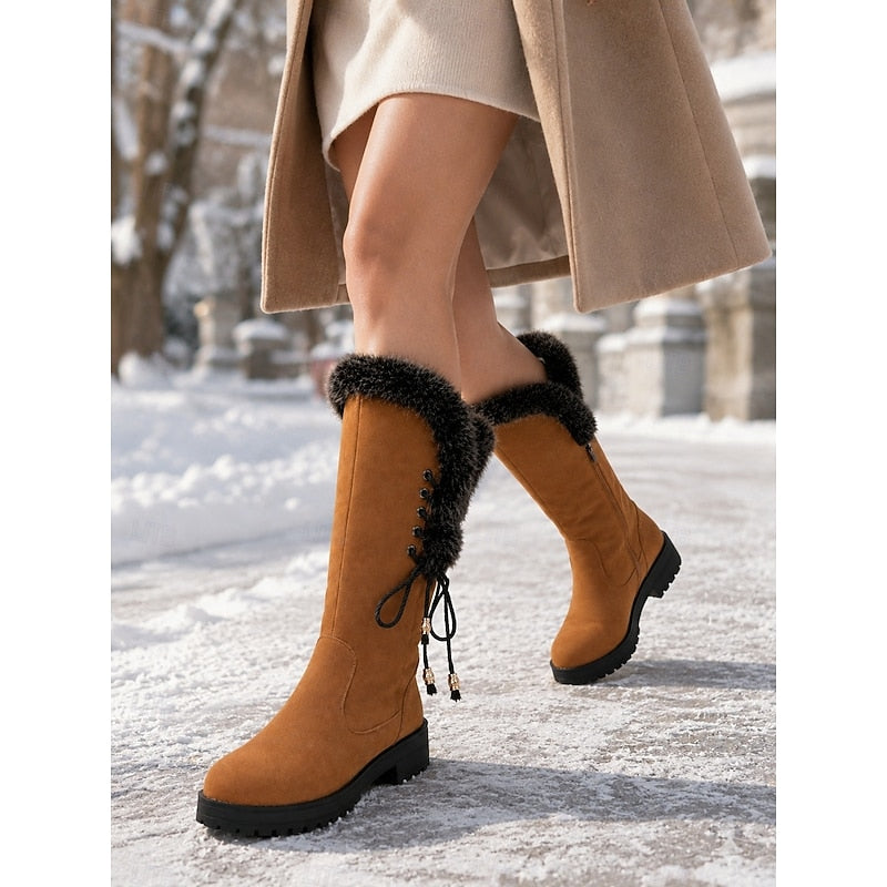 Greta Women's Suede Knee High Boots