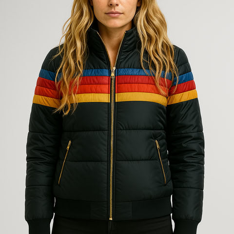 Romy Women's Winter Puffer Jacket - Black